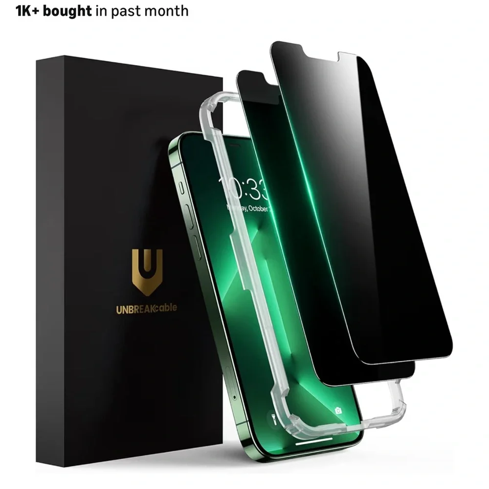 iPhone 13 Pro Max  Privacy Screen Protector with easy to install device